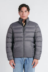 GIUBBOTTO TRAPUNTATO GRIGIO SCURO